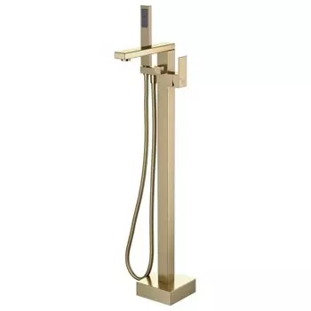 Напольный смеситель для ванны с душем DK Bayern.Liszt матовый белый (DA1516008)