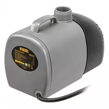 Насос фонтанный FNP110-34, 112 Вт, подъем 3,4 м, 3400 л/ч, колокольчик/каскад/гейзер// Denzel