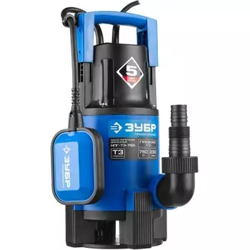 Насос погружной дренажный Зубр Профессионал Т3 НПГ-Т3-750