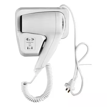 Настенный фен Savol 1000Вт с розеткой 220W (S-CF8629)