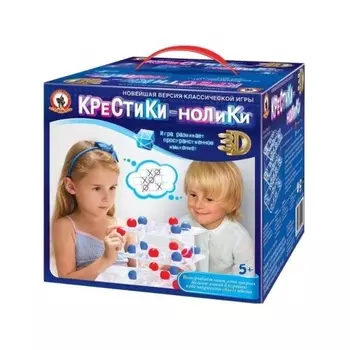 Настольная игра "Крестики-нолики 3D" Русский стиль 09020