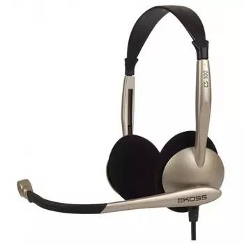 Наушники Koss CS100-USB черный/золотистый