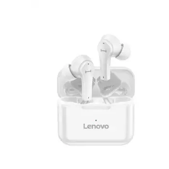 Наушники Lenovo с микрофоном (TWS) QT82, белый (QXD1B07915)