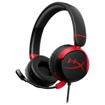 Наушники с микрофоном HyperX Cloud Mini черный/красный накладные (7G8F4AA)