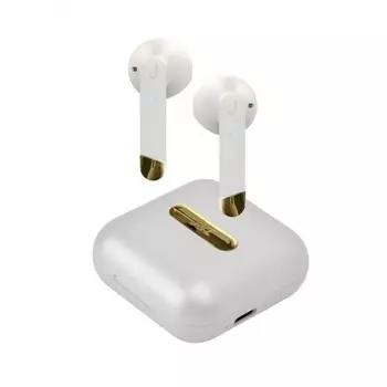 Наушники SBS Jaz Tws Hoox, Bluetooth 5.0, с зарядным кейсом 400мАч, белый (TEJZEARHOOXBTW)