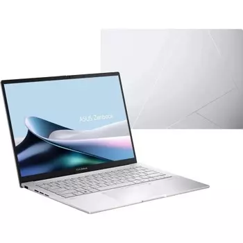 Ноутбук Asus Zenbook 14 OLED UX3405MA-QD988 Core Ultra 5 125H 16Gb SSD512Gb Intel Arc 14" OLED FHD+ (1920x1200) без ОС silver WiFi BT Cam Bag (90NB11R2-M01SN0)