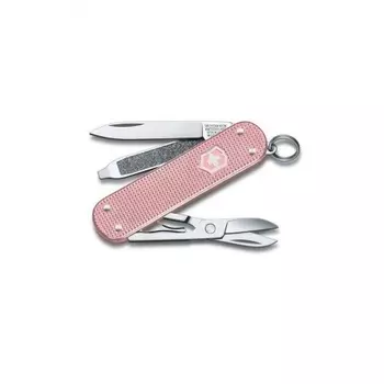 Нож-брелок Victorinox Classic 0.6221.252G SD Alox Colors, 58 мм, 5 функций, "Cotton Candy" розовый