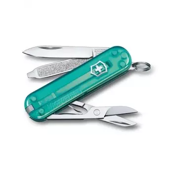 Нож-брелок Victorinox Classic SD Colors, 58 мм, 7 функций, "Tropical Surf"