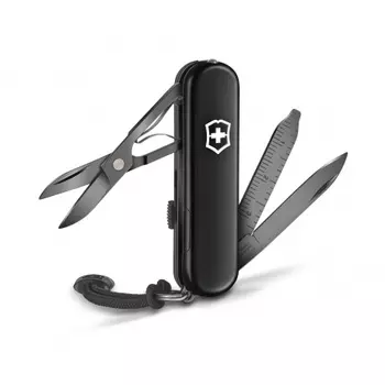 Нож-брелок Victorinox Classic Signature Lite, 58 мм, 7 функций, черный