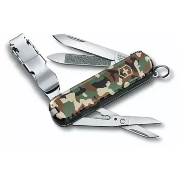 Нож Victorinox Classic Nail Clip 580, 65 мм, 8 функций, камуфляж 0.6463.94