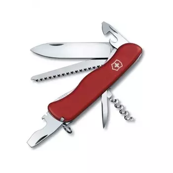 Нож Victorinox Forester, 111 мм, 12 функций, с фиксатором лезвия, красный