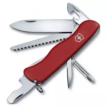 Нож Victorinox Trailmaster, 111 мм, 12 функций, с фиксатором лезвия, красный