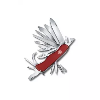 Нож Victorinox WorkChamp XL, 111 мм, 31 функция, с фиксатором лезвия, красный