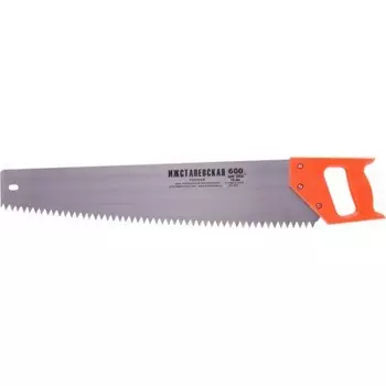 Ножовка по дереву, 600 мм, шаг зубьев 12 мм, пластиковая рукоятка (Ижевск)// Россия