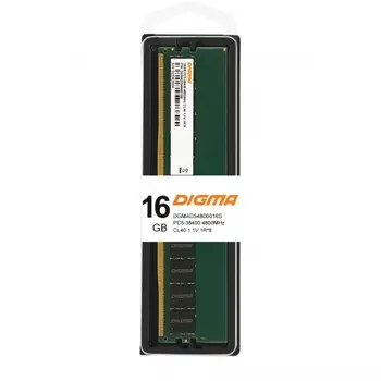 Оперативная память DDR5 Digma 16Gb 4800MHz DIMM (DGMAD54800016S)