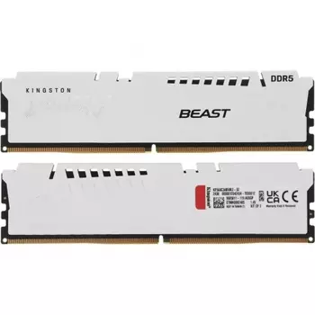 Оперативная память Kingston DDR5 DIMM FURY Beast White 32Gb (kit 2x16Gb), 6800Mhz, [KF568C34BWK2-32] CL34