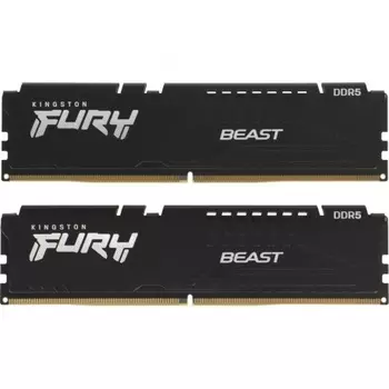 Оперативная память Kingston DDR5 DIMM FURY Beast Black 32Gb (kit 2x16Gb), 6800Mhz, [KF568C34BBK2-32] CL34