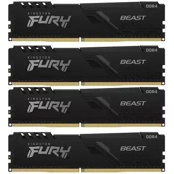 Оперативная память Kingston FURY Beast Black DDR4 128GB 3200MHz CL16 DIMM (KF432C16BBK4/128)