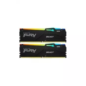 Оперативная память Kingston FURY Beast Black RGB CL40 (Kit of 2) DDR 5 DIMM 64Gb 5600Mhz (KF556C40BBAK2-64)