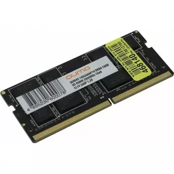 Оперативная память QUMO DDR4 SODIMM 16GB 2666MHz (QUM4S-16G2666P19)