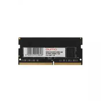 Оперативная память QUMO DDR4 SODIMM 8GB 2400MHz (QUM4S-8G2400P16)
