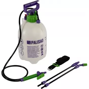 Опрыскиватель 5 л, ручной, с насосом, шлангом, разбрызгивателем// Palisad