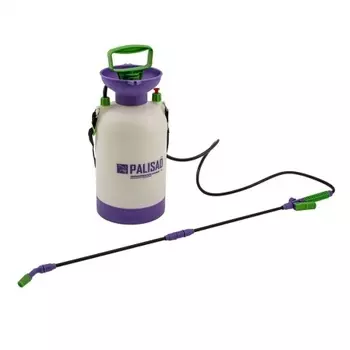 Опрыскиватель 5 л, ручной, усиленный, с горловиной, насосом, шлангом, разбрызгивателем// Palisad
