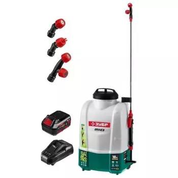 Опрыскиватель аккумуляторный ЗУБР 10 л, 1 АКБ 4 А·ч, (ОПЛ-10-41)