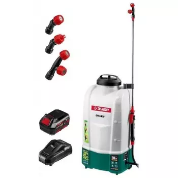 Опрыскиватель аккумуляторный ЗУБР 15 л, 1 АКБ 4 А·ч, (ОПЛ-15-41)