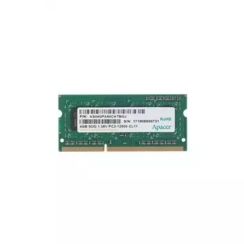 Память оперативная DDR3 Apacer 4GB PC12800 SODIMM (DV.04G2K.KAM)