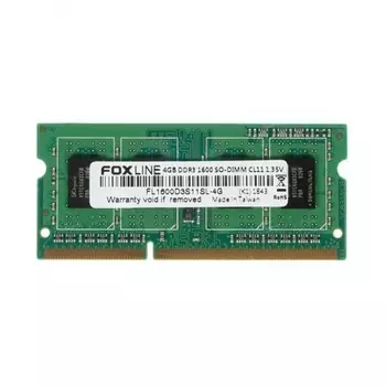 Память оперативная DDR3 Foxline 4Gb 1600MHz (FL1600D3S11SL-4G)