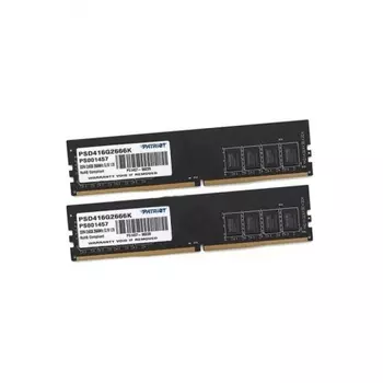 Память оперативная DDR4 Patriot 16Gb (2x8Gb) 2666MHz (PSD416G2666K)