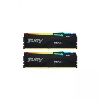 Память оперативная DDR5 Kingston FURY Beast Black RGB EXPO CL36 32Gb PC41600, 5200Mhz, (KF552C36BBEAK2-32)