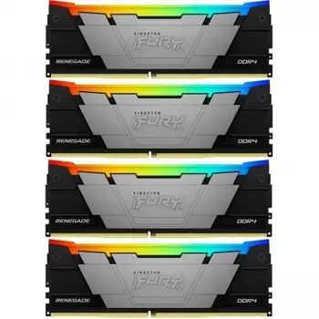 Память оперативная Kingston 32GB 3200MT/s DDR4 KF432C16RB2AK4/32 CL16 DIMM (Kit of 4) FURY Renegade RGB