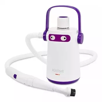 Пароочиститель Kitfort КТ-9109-1 бело-фиолетовый
