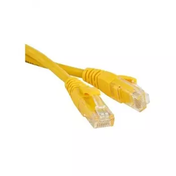 Патч-корд LANMASTER LSZH UTP кат.5e, 5.0 м, желтый (LAN-PC45/U5E-5.0-YL)