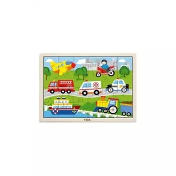 Пазл "Транспорт"24 детали в пленке.