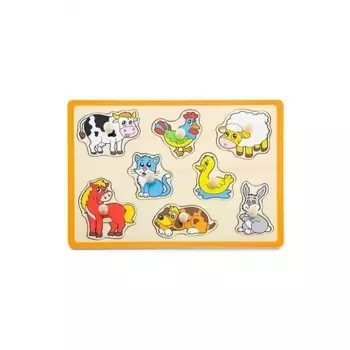 Пазл-вкладыш "Домашние животные" (8 деталей) 50017