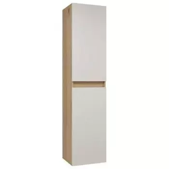 Пенал подвесной Teymi Ritta 35х150, универсальный, цвет дуб эврика/белый матовый T60522