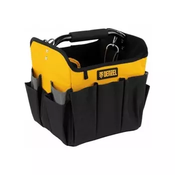 Переноска для инструмента, 260х240х300 мм, 22 кармана, наплечный ремень// Denzel