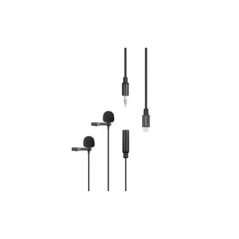 Петличный микрофон Saramonic LavMicro U1C с кабелем 6м и 2мя клипсами, разъем Lighting (iPhone)