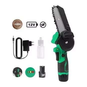 Пила цепная аккумуляторная Zitrek GreenSaw 12 (12В, 1,5Ач Li-ion аккум. 2шт, ЗУ)