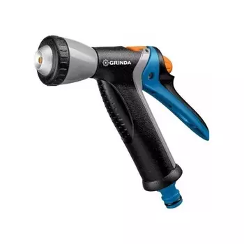 Пистолет поливочный GRINDA BM-R, плавная регулировка, курок сзади, металлический с TPR, PROLine (8-427311)