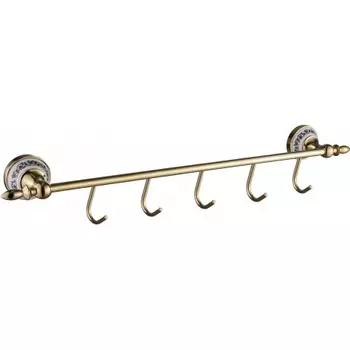 Планка с крючками (5 крючков) Savol 68b (S-06875B)