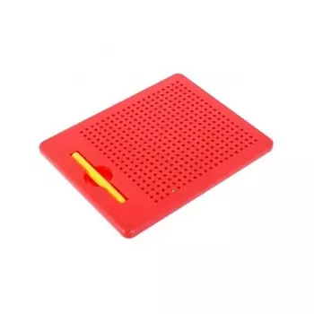 Планшет обучающий Эврики "Магнитное рисование" 380 отверстий красный арт.4594900