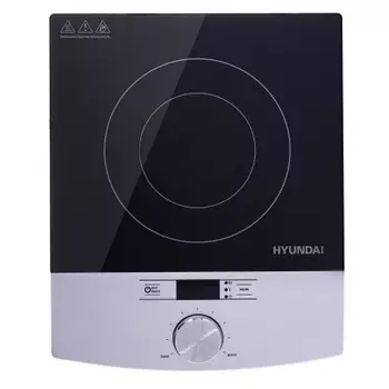Плитка индкционная Hyundai HYC-0102 серебристый/черный