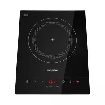 Плитка индкционная Hyundai HYC-0111 черный/серебристый