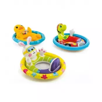 Плотик INTEX Животные, с игрушками, с поддержкой, 3 вида, 59570, 71х58, 81х58, 76х58