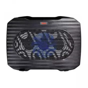 Подставка для ноутбука Buro BU-LCP156-B114 15.6" (357x265x33мм 1xUSB 1x 140ммFAN 345г) металлическая сетка/пластик черный