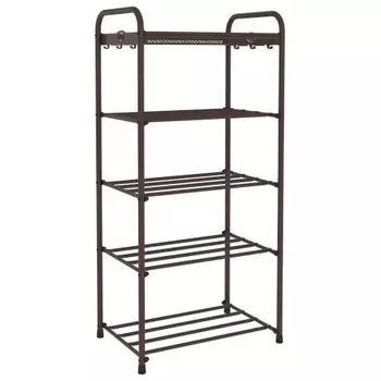 Подставка для обуви Альфа 15 45х30х95, коричневая ПДОА15 КОР